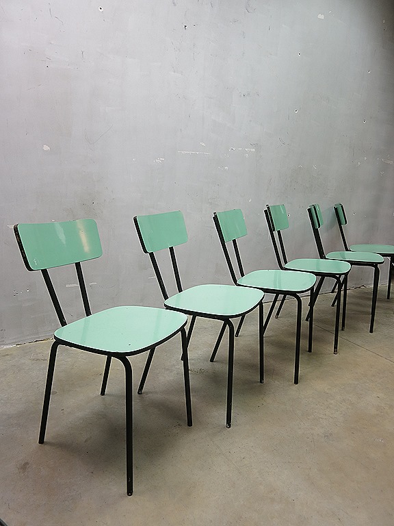 Actief kapitalisme Sandalen Formica jaren 60 vintage eetkamerstoelen, Formica dinner chairs retro  vintage | Bestwelhip