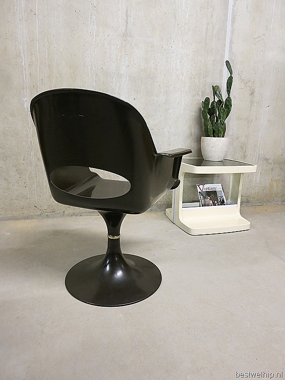 Waterig koken Defecte Vintage design kuipstoel / chair Kurz Germany | Bestwelhip