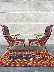 Danish lounge chairs vintage design fauteuil Deense stijl