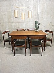 Mid century vintage design Deense eetkamer set, Danish vintage dining set