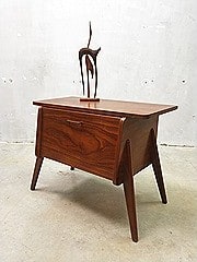 Deens wandmeubel vintage mid century design cabinet