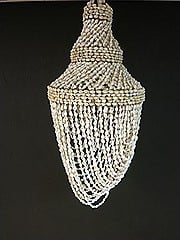 Vintage schelpen kroonluchter Bohemian style vintage shell chandelier