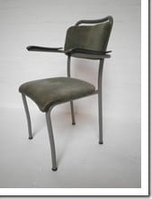 vintage buisframe stoel de Wit, tube frame chair de Wit