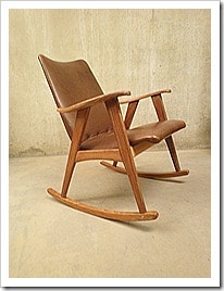 Vintage Deense schommelstoel