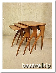 Vintage design nesting tables