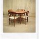 Eetkamer set stoelen & tafel Deense stijl