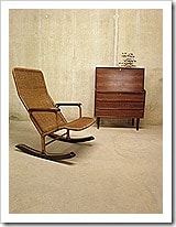 Vintage schommelstoel Dirk van Sliedregt