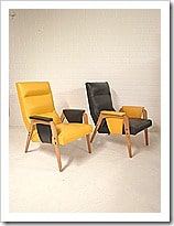 Retro lounge fauteuils chairs jaren 60