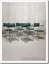 Ahrend buisframe stoelen chairs industrial vintage design