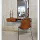 Vintage kaptafel mid century design / danish make-up mirror cabinet