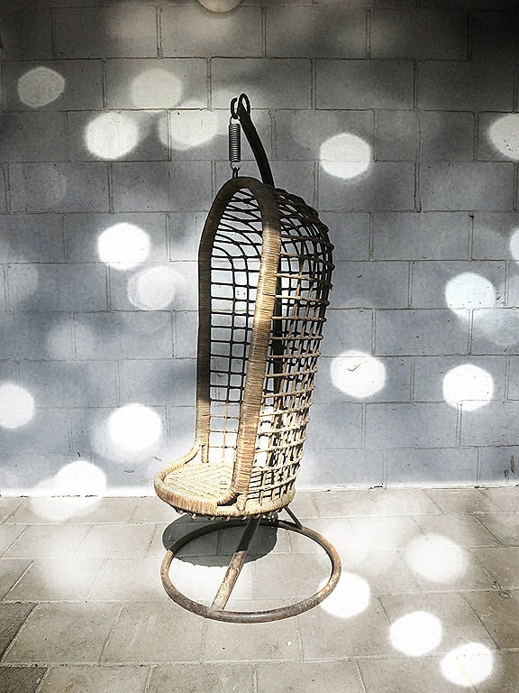 instant zij is het laatste Vintage rattan hanging chair Egg swing chair, vintage rotan hangstoel |  Bestwelhip