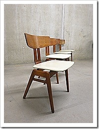 Pastoe vintage eetkamer stoelen dinner chairs easy chairs Cees Braakman