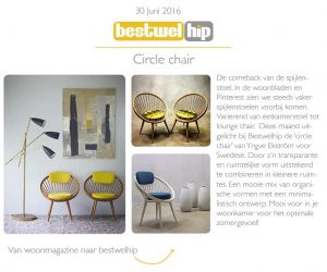 Circle chair vintage design blog