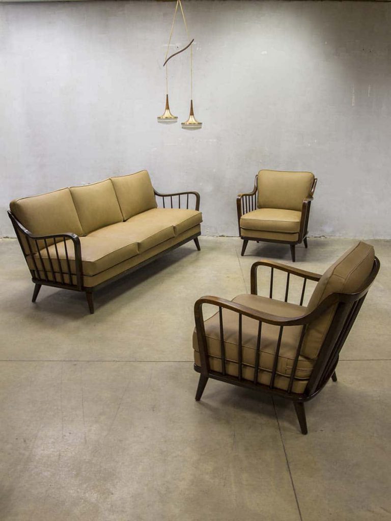 Walter Knoll Antimott mid century design loungeset