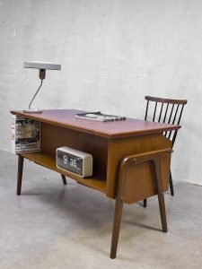 Mid century vintage design desk Danish bureau Deens