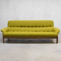 Danish midcentury design sofa, vintage Deense lounge bank 'mellow yellow'