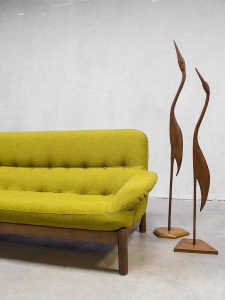 retro Danish mid century design sofa, vintage lounge bank