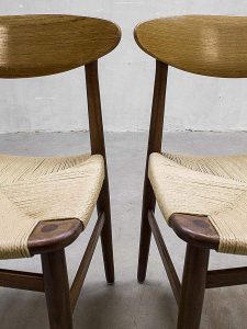 Børge Mogensen vintage Deense eetkamerstoelen, Børge Mogensen vintage dinner chair