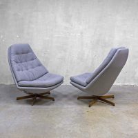 Danish swivel chairs mid century design Madsen & Schubell voor Bovenkamp