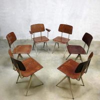 Galvanitas S16 Industrial vintage chairs schoolstoelen