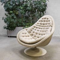 Midcentury modern swivel chair vintage draaifauteuil