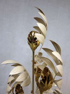 Mid century design brass lamp flowerlamp Hans Kogl Hollywood regency