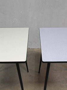 Vintage design table fifties 'minimalism', vintage eetkamer tafel jaren 50