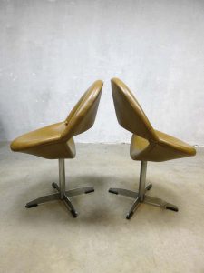 Vintage design eetkamerstoelen kuipstoelen swivel chairs