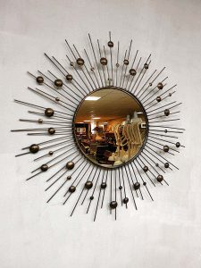 Vintage design zonnespiegel, sunburst vintage design mirror