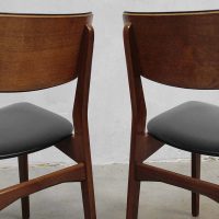 Vintage design Danish dinner chairs, vintage deense eetkamerstoelen