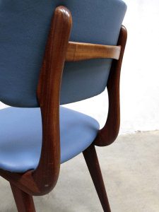 Vintage design eetkamerstoelen Webe Louis van Teeffelen, vintage dinner chairs Danish design