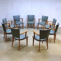 Fifties vintage design eetkamer stoelen, vintage retro dinner chairs