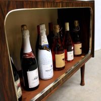 Vintage dranken cabinet liquor storage cabinet, vintage wandkast drankenkast