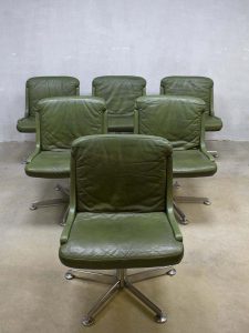 Midcentury design lounge chair office chair, Vintage bureaustoel