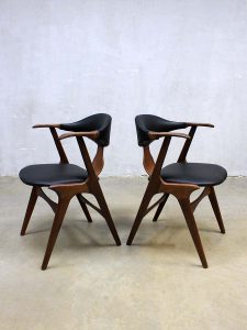 vintage eetkamer stoel Louis van Teeffelen chairs Danish style