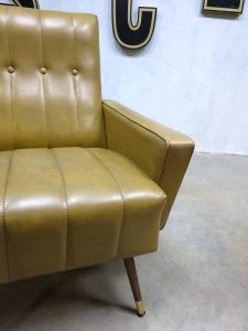 Mid century seating group daybed, vintage lounge bank fauteuils