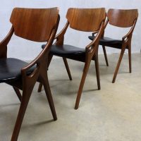 Vintage design eetkamer stoelen Hovmand Olsen dinner chairs