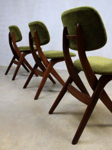 Webe vintage design eetkamer stoelen Louis van Teeffelen dining chairs