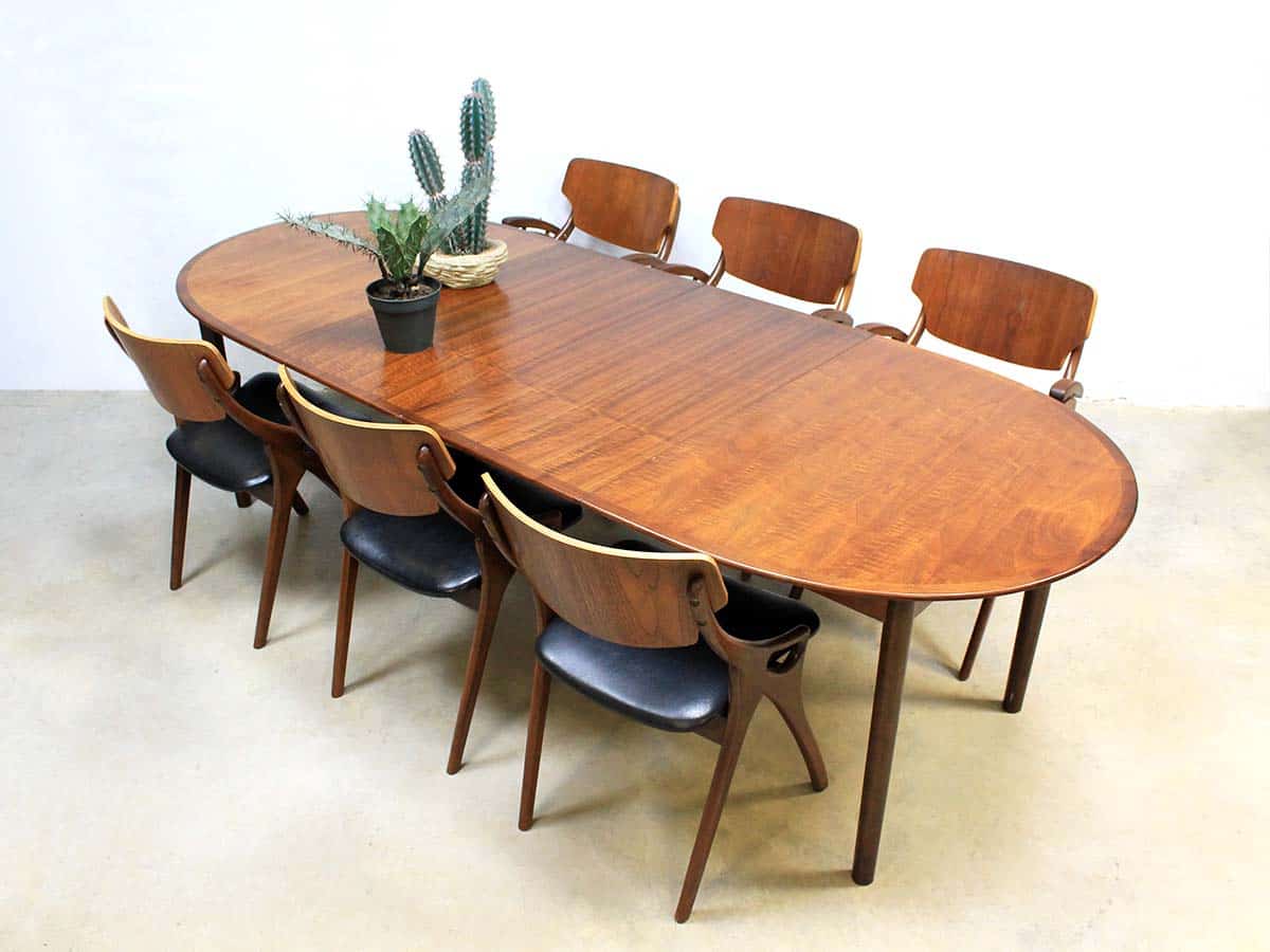 Terminologie Mijlpaal agenda Mid century danish dinner table, vintage Deense uitklapbare tafel XXL |  Bestwelhip