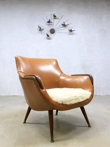 Deense vintage lounge fauteuil, vintage design easy chair armchair