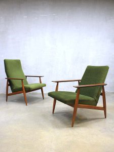 Danish lounge chairs vintage design fauteuil armchairs