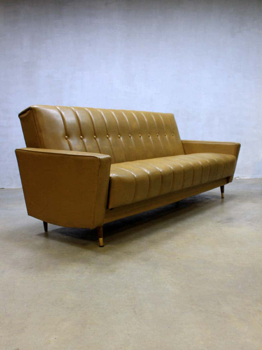 Duur Structureel onderwijs vintage design slaapbank bank sofa daybed retro Mad Men stijl | Bestwelhip