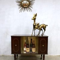 Mid century liquor cabinet, vintage drankenkast 'glamour'