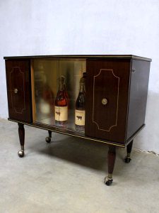 Mid century liquor cabinet, vintage dranken cabinet