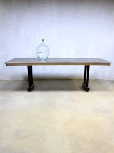 Mid century Gispen office table, Vintage Gispen vergadertafel