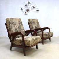 Mid century vintage design Deense lounge chairs