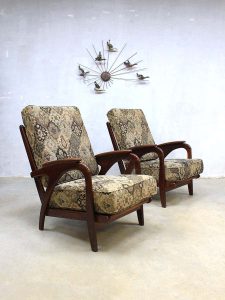 Mid century vintage design Deense lounge chairs