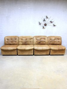 Vintage de Sede lounge bank, vintage de Sede sofa patchwork