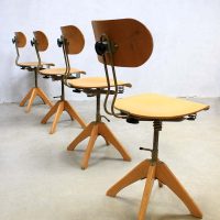 industrial architects chairs stool Polstergleich stoelen vintage industrieel