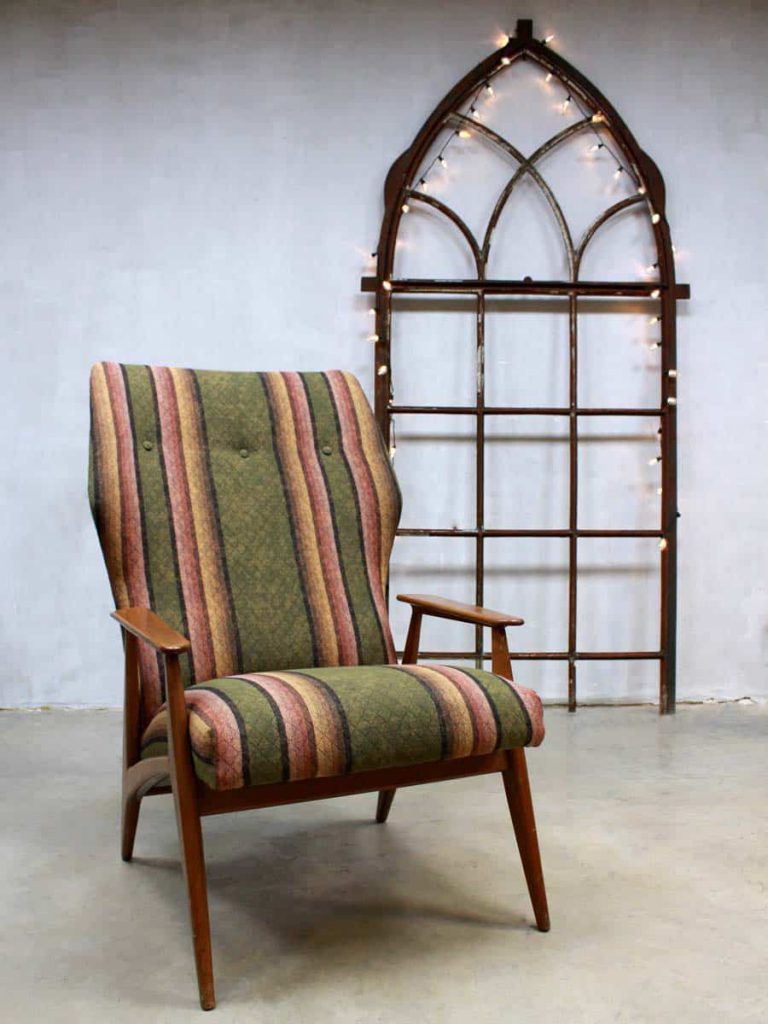 vintage design wingback chair easy chair